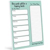 Inkdotpot Weekly Meal Planner Notepad 7"x10”, "This Week Will Be