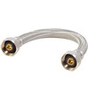 Eastman 48014 Braided Stainless Steel Faucet Connector, 1/2 inch FIP,
