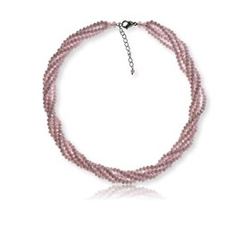MGR MY GEMS ROCK! Multi-Strand Layered Bib Collar Statement Beaded Crystal Necklace., Cristal, cristal