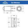HOMOTEK 8 Pack Drive in Ball Catch with Strike Plate