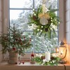 4 Pcs Winter Candle Rings Wreath Small Artificial Norfolk Pine