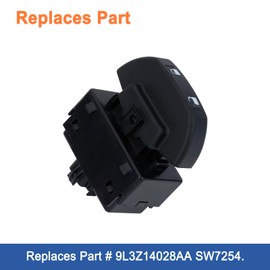 Front Power Door Lock Switch(1PCS). Replaces Part # 9L3Z14028AA SW7254. Fit for Ford F-150 2009-2014.