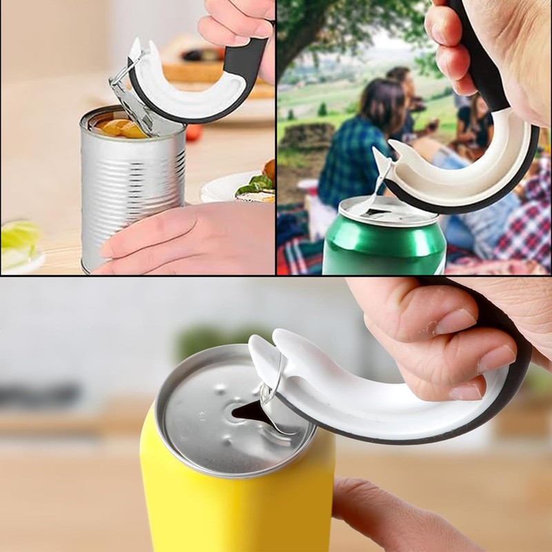 4 Pcs Ring Pull Can Opener Aid, Can Pull Tin