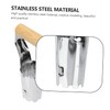 Mipcase 1pc Stainless Steel Garden Transplanting Tool with Ergonomic Wooden