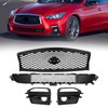 KARPAL Front Upper Lower Mesh Grille Fog Light Cover Set