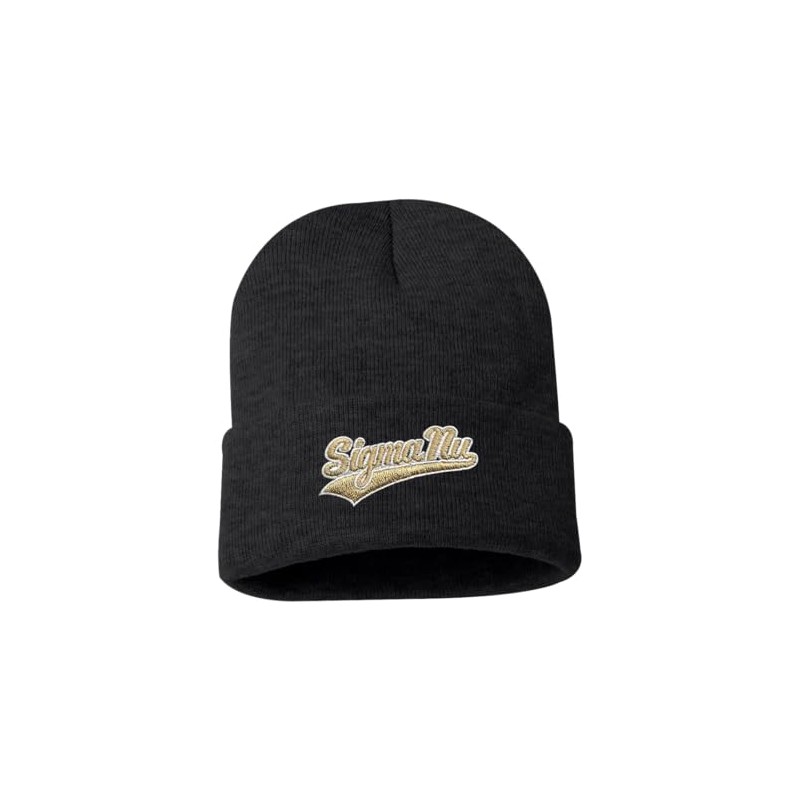 New! Sigma Nu Signature Charcoal Beanie