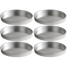 OCS Parts Pro Series 6-Pack 16" Aluminum Deep Dish Pizza Pans | Heavy Duty Pans for Deep Dish Pizzas and Cakes in Home Kitchens, Pizzerias, Restaurants and Bakeries