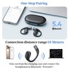 Open-Ear Headphones Bluetooth 5.4 Touch Control, Wireless Earbuds with Earhooks,