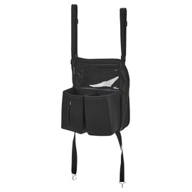 JSCARLIFE Autositz Gap Organizer, Mehrzweck Auto Aufbewahrungstasche Luxus Gestepptes Leder Auto Ordentliche Handtasche Netz Tasche Tasche Halter mit 6 Aufbewahrungstaschen Sitz Organizer für Handys