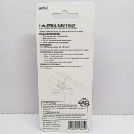 ACE Swivel Safety Hasp  4-1/2"  Zinc Plated  #5287248