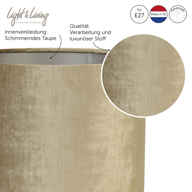 Lamp Cap Light and Living Gemstone Brons