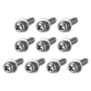 sourcing map M4 x 16mm Stainless Steel Phillips Pan Head