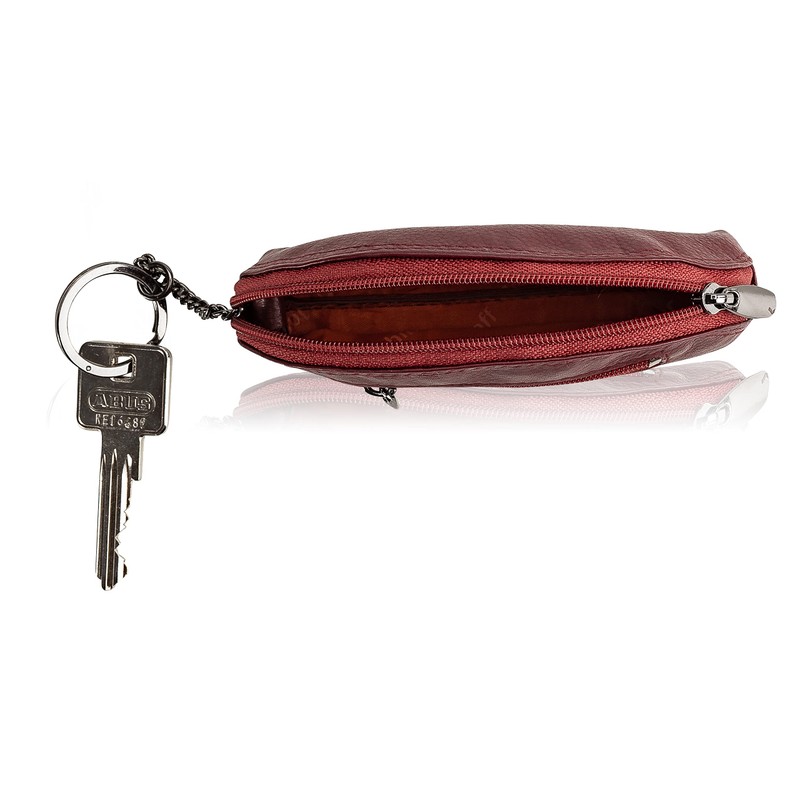 Josephine Osthoff Key Case Mini Coin Pocket Genuine Leather with
