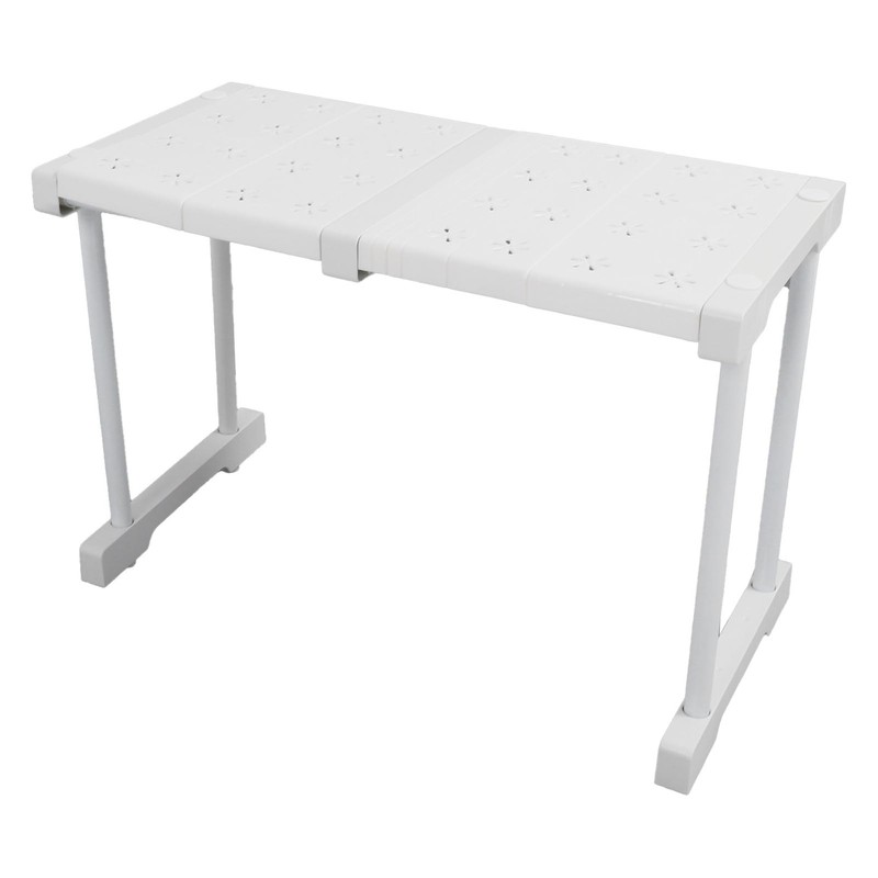 Expandable Shelf Stackable 121lb Load Bearing Divider Storage Rack for