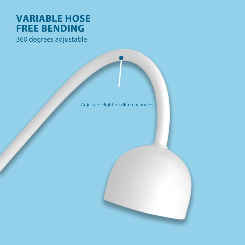 Lotus Shape Nail Lamp 360 Degree Rotatable Infrared Induction Gooseneck