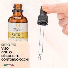 EFFEMME COSMETIC Pure Hyaluronic Acid Face Serum 50ml Vitamin C and E Serum, Hyaluronic Acid Organic Vitamin C Face Serum Anti-wrinkle, Anti-spot, Illuminating Serum Also Ideal as an Eye Contour