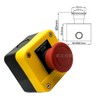 CGEAMDY Waterproof Emergency Off Pressure Switch, Mushroom Emergency Off Switch