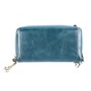 Women PU Leather Credit Card Holder Large Capacity Wallet Zipper