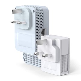 TP-Link AV1000 Gigabit Powerline ac Wi-Fi Kit, Broadband/WiFi Extender, WiFi Booster/Hotspot, Up to 300 meters over existing electrical wiring, No Configuration Required, UK Plug(TL-WPA7517 KIT)