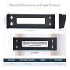 StarTech.com 1U Vertical Wall-Mount Bracket for 19Inch Rack Mountable Equipment,