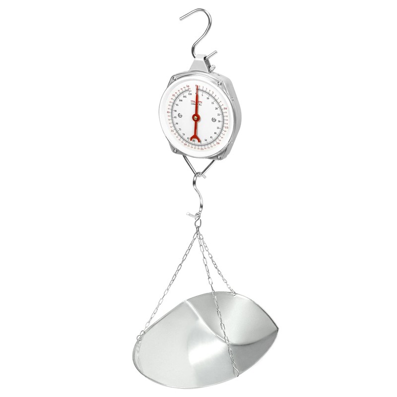 QWORK 110 lbs Large Display Spring Dial Weight Scale &