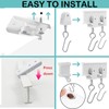 Ceiling Curtain Track Flexible Bendable Curtain Rail Curtain Tracks Set