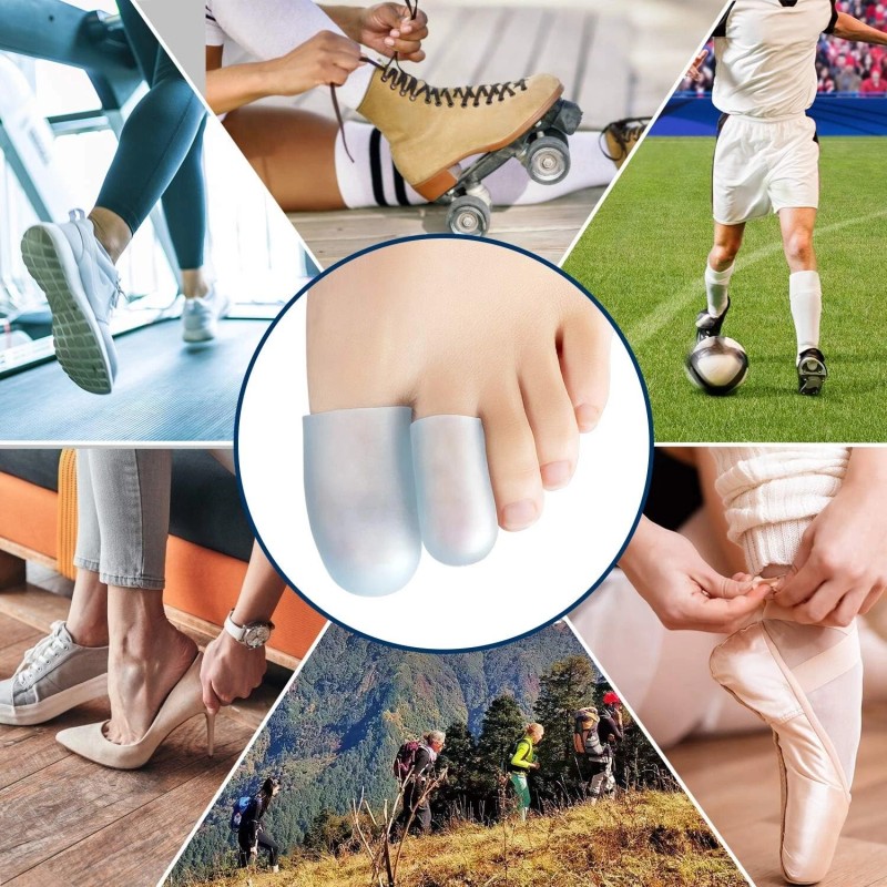 Promifun Gel Toe Caps, 10 Pack Toe Protectors for Women,
