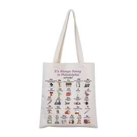 MNIGIU IASIP Tv Show Inspired Gift IASIP Tote Bag Always Sunny Merchandise IASIP Fans Gift (Bag)