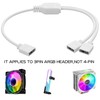 YAODHAOD 12 V 4-polig RGB 5 V 3-polig ARGB Splitter-Kabel