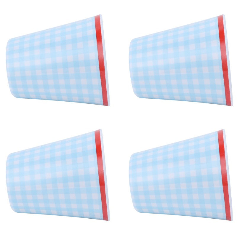 4Pcs/Set Imitation Porcelain Water Cup Originality Beverage Mug for Home