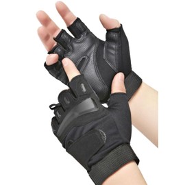 Half Finger Tactical Gloves, Fingerless Gloves, Fingerless, Double Adjuster, Half Finger Knuckle Guard, Gloves, For Bicycles, Outdoors, Army Airsoft Games, Type: BES-H-MDF, (L)