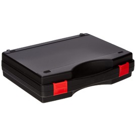 Kunststoffkoffer PP schwarz mit Schaumstoffeinlage L340xB275xH83mm
