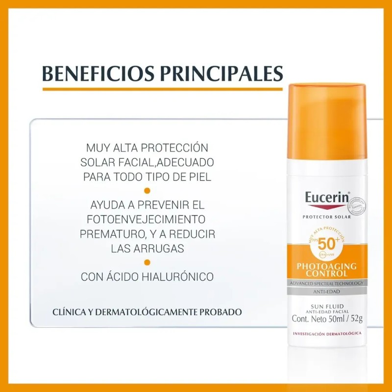 Eucerin Photoaging Control Anti Age Crema protector solar facial Fps50