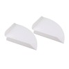 2pcs Wall Mount Floating Corner Shelves Quarter Round Hanging Corner