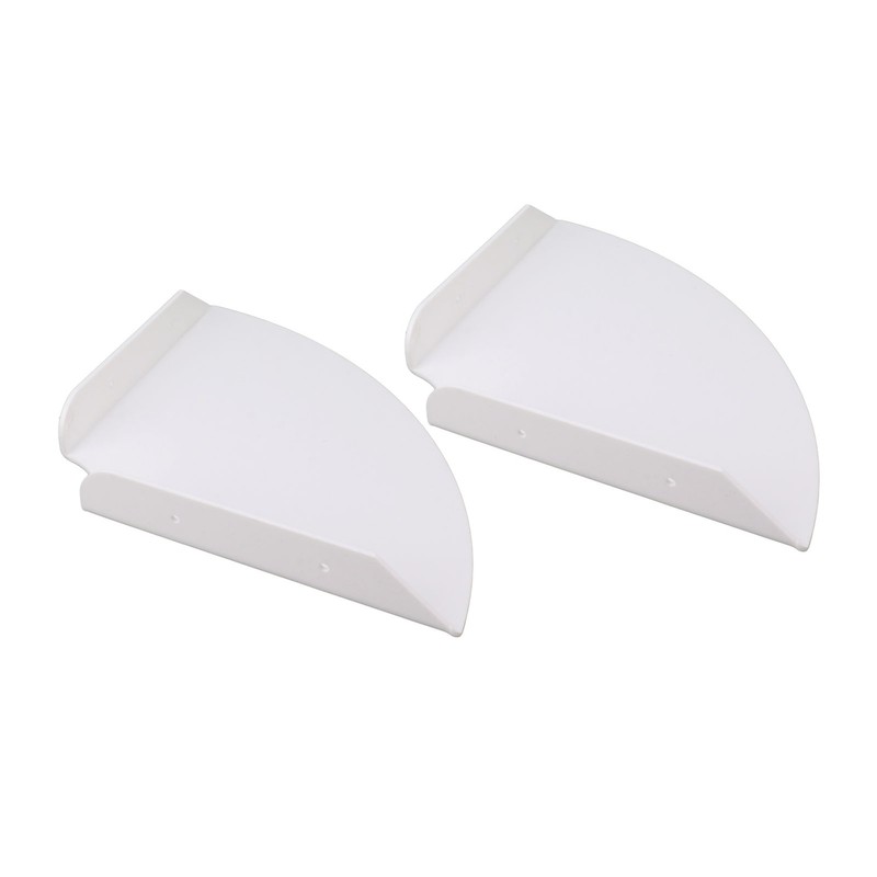 2pcs Wall Mount Floating Corner Shelves Quarter Round Hanging Corner