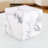 KINGFOM Leather Square Tissue Box (Marble)