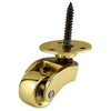 Solid Brass Castors Casters with 22mm Wheels – Genuine Solid