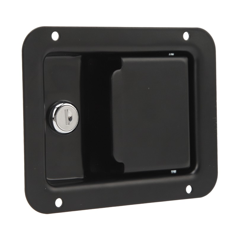 Tool Box Handle Latch with 2 Keys Flush Mount Steel