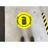 "Trash Can" Durable Laminated Vinyl Floor Sign- Sign by Graphical