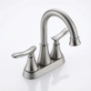 Alloy 4 Inch Hot/Cold Double Handle Deck Mounted Electroplated American