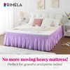 RIMELA Bed Skirting Queen Size Lilac Purple Bed Skirt 18