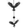 Whimsical Alchemy Sorcerer Night Goth Owls Metal Wall Hanging Mobile