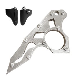 Pocket Tool keychain multi tool Stainless Steel Keychains Window Breaker Gift for Christmas, Men, Women, Valentine's, Birthday, Father's Day (1, Silver)