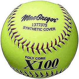 MacGregor X52RE ASA Slow Pitch Synthetic Softball, 12-Inch, Pack of 12