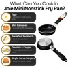 Joie Mini Egg Frying Pan, Small Nonstick Skillet, Heat-Resistant Handle,