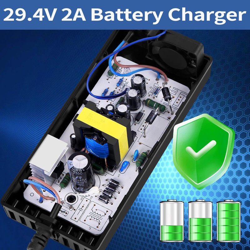 24V (Max 29.4V) 2A Scooter Quick Charger, for GoTrax G1