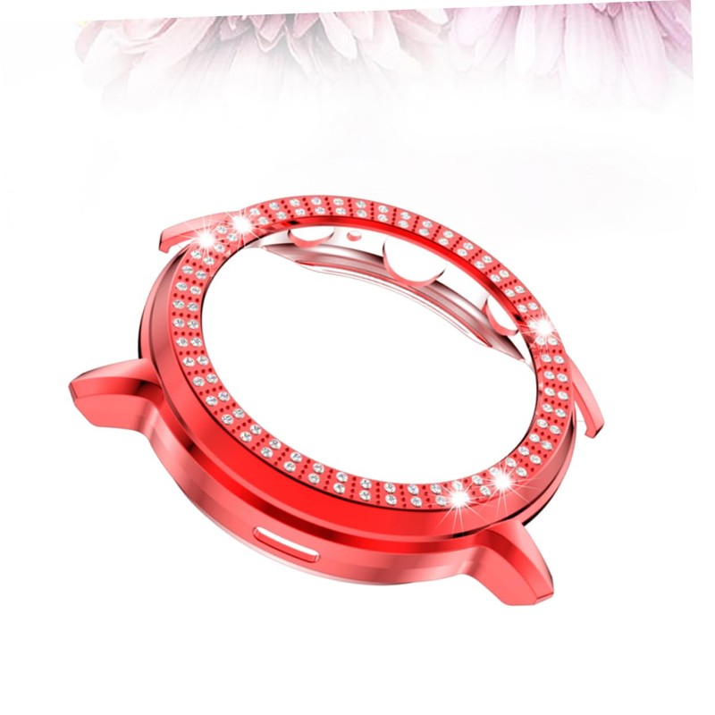 Levemolo Watch Protective Case Double Row Rhinestones Lightweight Watch Shell