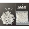 AIAS Nylon Tension Rod Washers (White, 100 Pack)