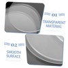 CIYODO 5pcs Transparent Acrylic Circles Smooth Edge Acrylic Discs for