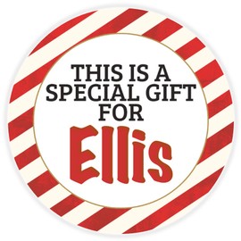 Kiwi Gifts This is a Special Gift for Ellis - 25 Pack Circle Stickers 3 Inch - Christmas